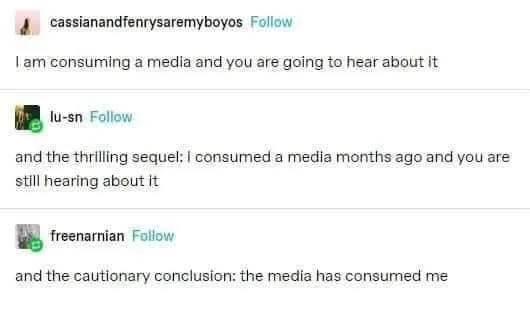 I ate a media